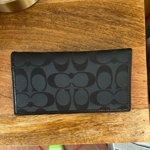 Coach checkbook cover